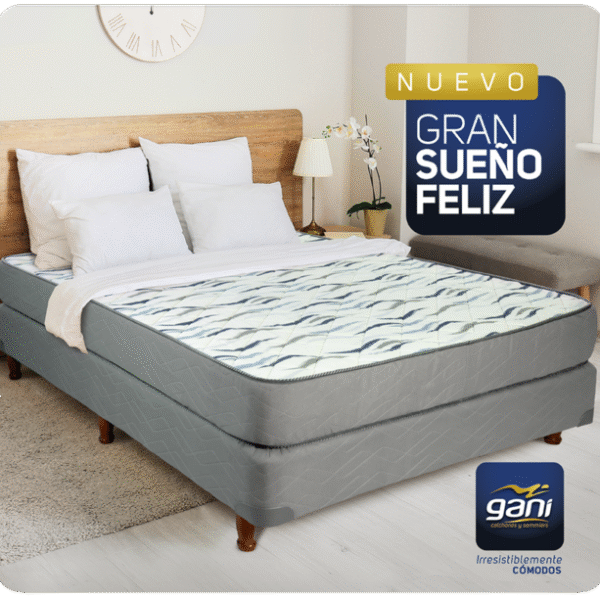 Nuevo Gani Gran Sueño Feliz Colchón Y Sommier  2½ Plazas 190 x 140 cm