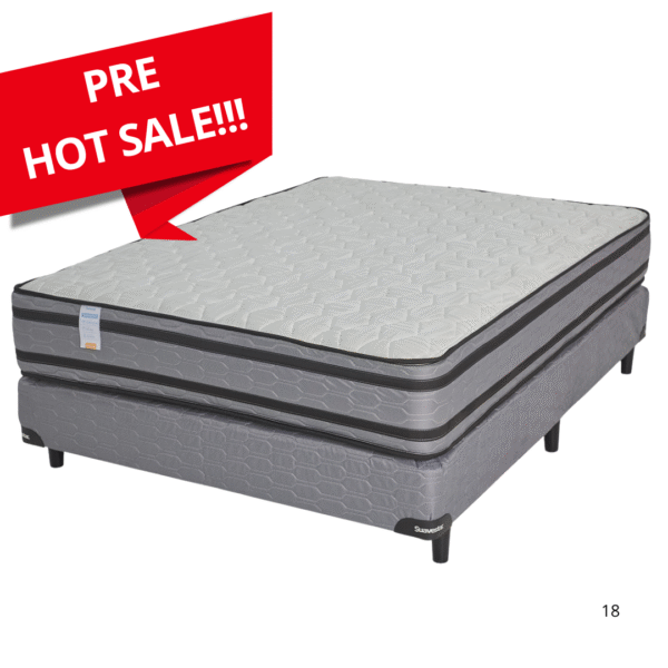 Suavestar Superstar Euro pillow-top Colchón Y Sommier 2 1/2 Plazas 190 x 140 Cm.