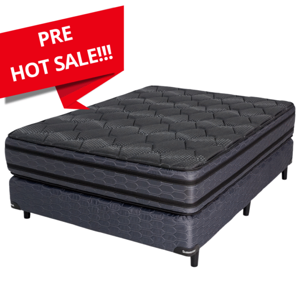 Suavestar Centuria Pro Euro Pillow Colchón y Sommier 2 1/2 Plazas 190 x 140 Cm.