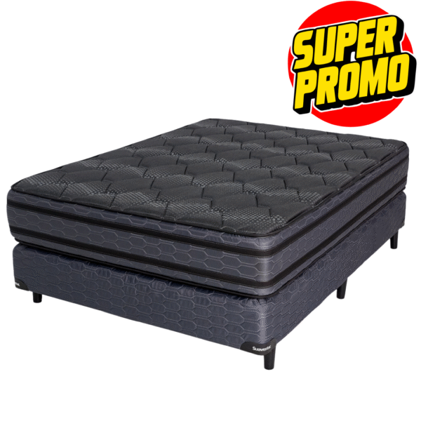 Suavestar Centuria Pro Euro Pillow Colchón y Sommier 2 1/2 Plazas 190 x 140 Cm.